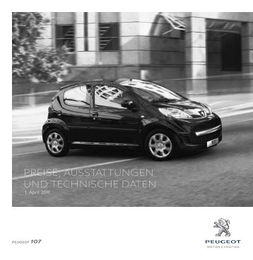 PEUGEOT 107 - Preisliste