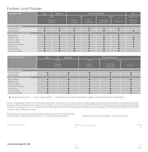 Farben und POLSTer - Autohaus NETT