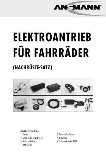 ElEktroantriEb für fahrrädEr - G. Bauer's E-Bike