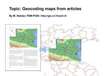 Topic: Geocoding maps from articles