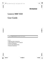 Lenovo 3000 Y410 User Guide