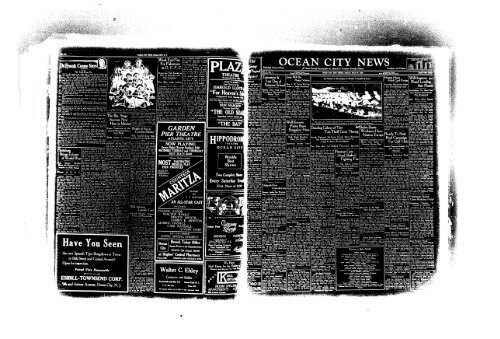 OCEAN CITY NEWS - On-Line Newspaper Archives of Ocean City