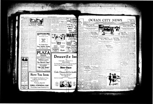 OCEAN CITY NEWS - On-Line Newspaper Archives of Ocean City