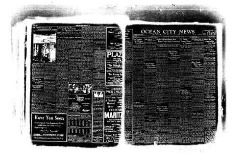 OCEAN CITY NEWS - On-Line Newspaper Archives of Ocean City