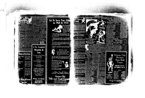 OCEAN CITY NEWS - On-Line Newspaper Archives of Ocean City