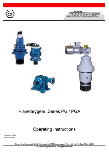 Installation, operating and maintenance instructions PG/PGA Series