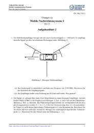 2. Übung - Vodafone Chair Mobile Communications Systems