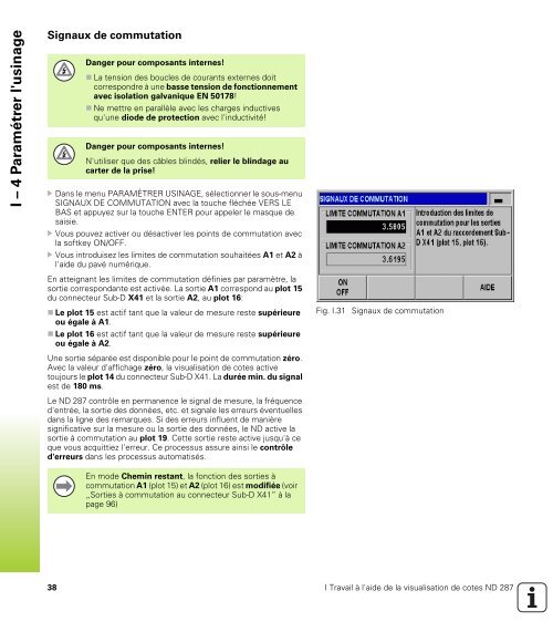 Manuel d'utilisation ND 287 - heidenhain - DR. JOHANNES ...