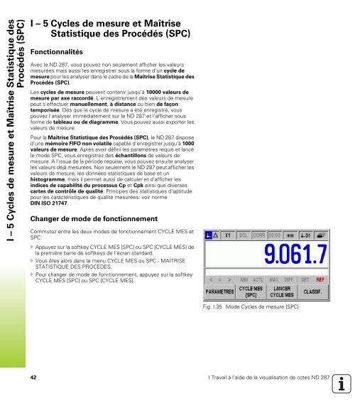 Manuel d'utilisation ND 287 - heidenhain - DR. JOHANNES ...