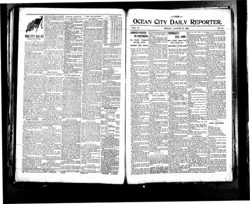 Aug 1897 - On-Line Newspaper Archives of Ocean City