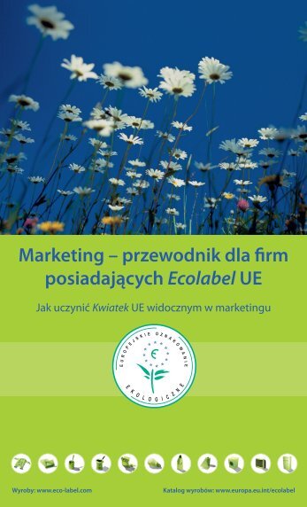 Marketing – przewodnik dla firm posiadających Ecolabel UE