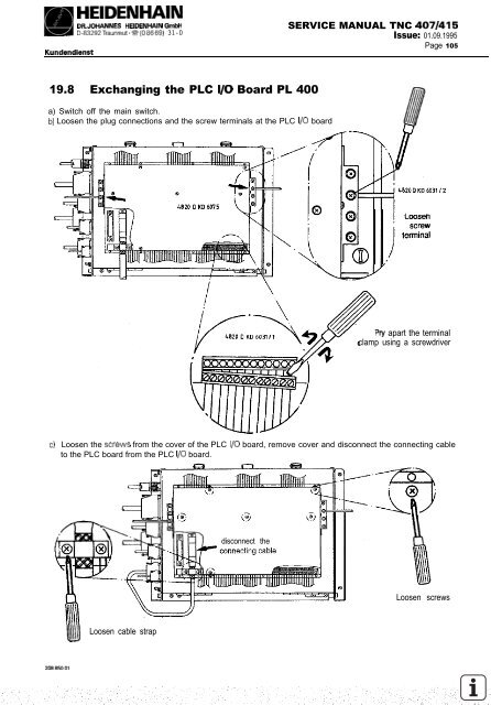 Service Manual TNC 407 / TNC 415 - heidenhain - DR. JOHANNES ...