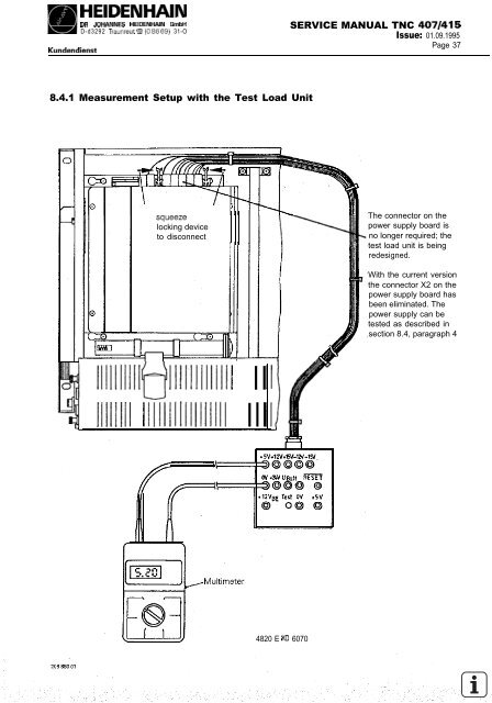 Service Manual TNC 407 / TNC 415 - heidenhain - DR. JOHANNES ...