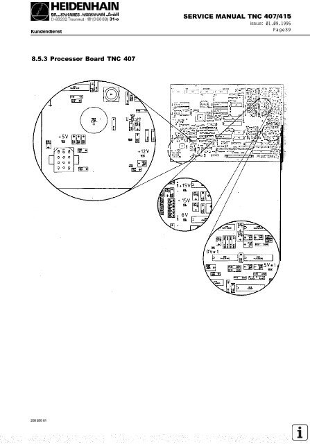 Service Manual TNC 407 / TNC 415 - heidenhain - DR. JOHANNES ...