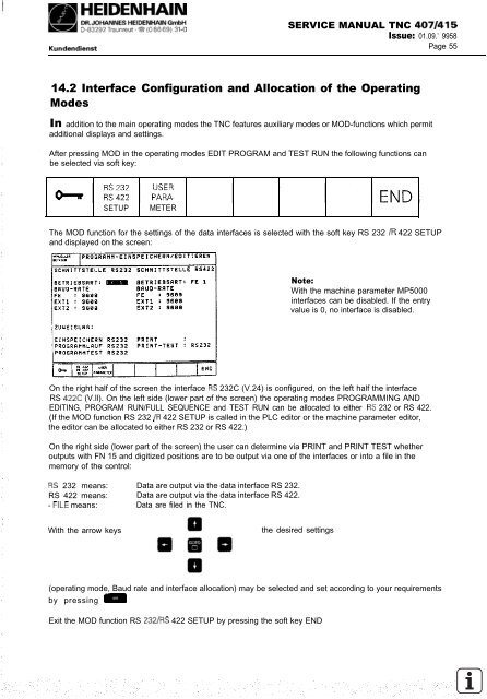 Service Manual TNC 407 / TNC 415 - heidenhain - DR. JOHANNES ...