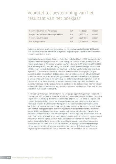 F o rtis B a nk n v   - Ja a rve rsla g 2 0 0 9 Fortis Bank ... - BNP Paribas