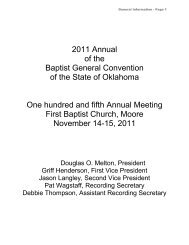 Download - Baptist General Convention of Oklahoma