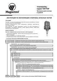 THERMATEL® серий TDF/TSF - Magnetrol International