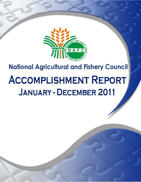 Annual Report 2011 - National Agricultural and Fishery Council ...