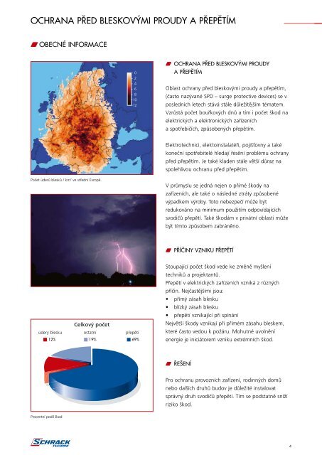 svodiče bleskových proudů a přepětí - Schrack