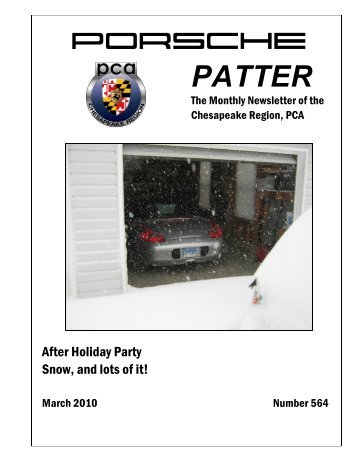 PATTER - Porsche Club Chesapeake Region PCA