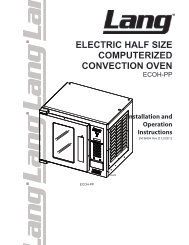 Electric Half Size Computerized Convection Oven - Parts Town