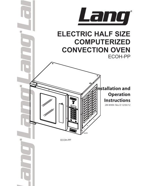 Hi Tek Stainless Steel Half Size Countertop Convection Oven - 208