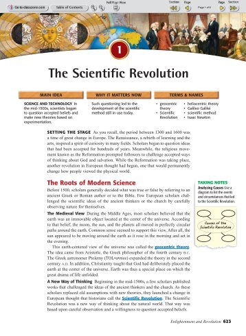 The Scientific Revolution - Balma-socialstudies.com