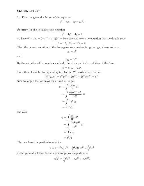 HW 5 solutions