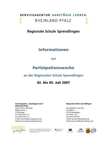 Regionale Schule Sprendlingen - Ganztägig Lernen.