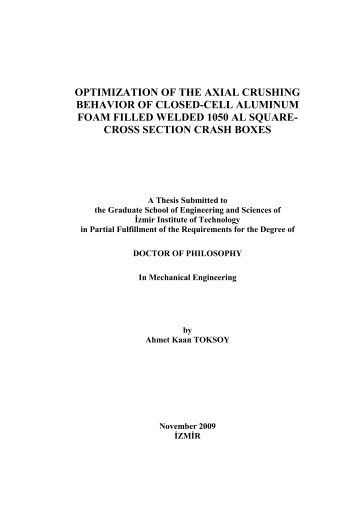 cross section crash boxes