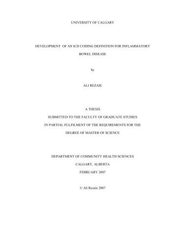 Development of an ICD Coding Definition for Inflammatory Bowel ...