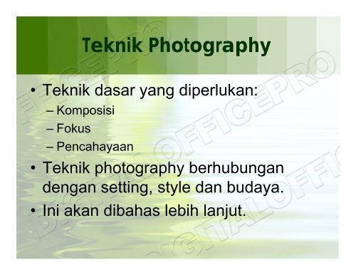 Photography - Lecturer EEPIS