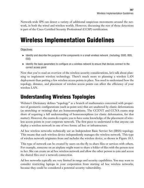 Wireless Security and Implementation Considerations - The Cisco ...