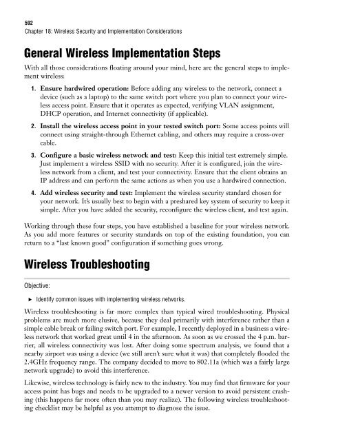 Wireless Security and Implementation Considerations - The Cisco ...