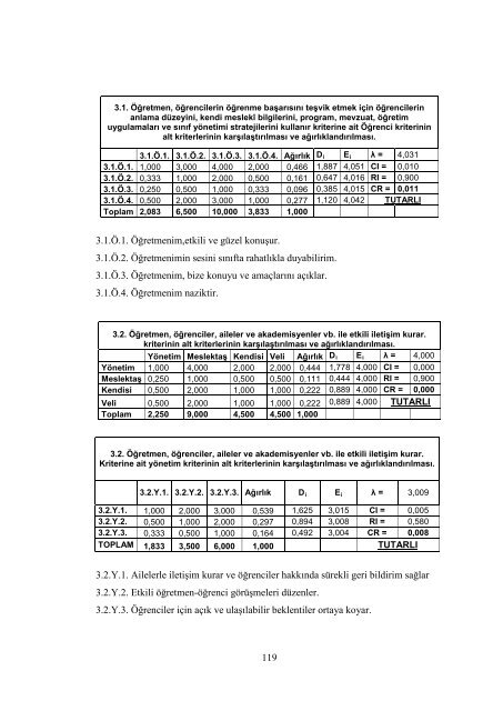 ÇUKUROVA ÜNİVERSİTESİ FEN BİLİMLERİ ENSTİTÜSÜ YÜKSEK ...