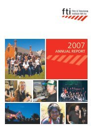 Annual Report 2007 - Film & Television Institute