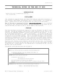 TECHNICAL NOTES ON THE EEC-IV MCU - Auto diagnostics