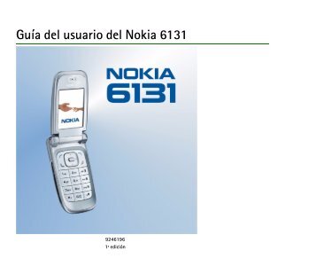 PDF Nokia 6131 Guía del usuario