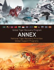 National Tiger Recovery Priorities and Global Support Programs