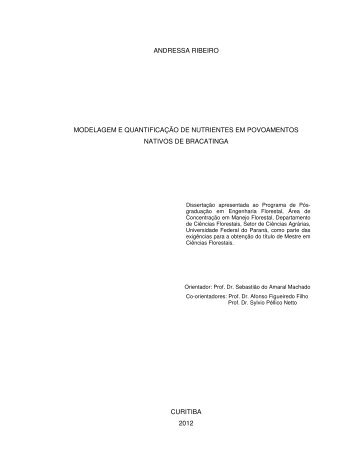 Dissertação em PDF - departamento de engenharia florestal - ufpr ...