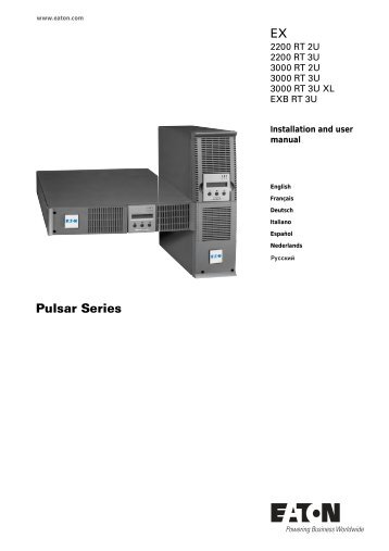 Eaton EX 2200-3000VA Product Manual - Fusion Power System