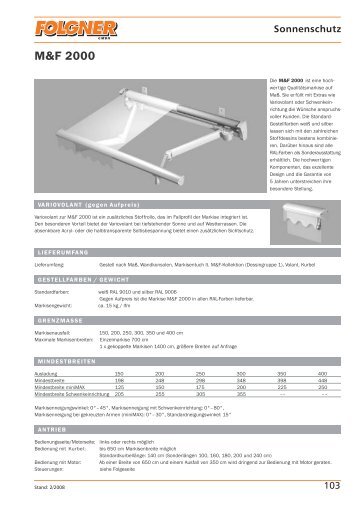 M&F 2000 - Folgner