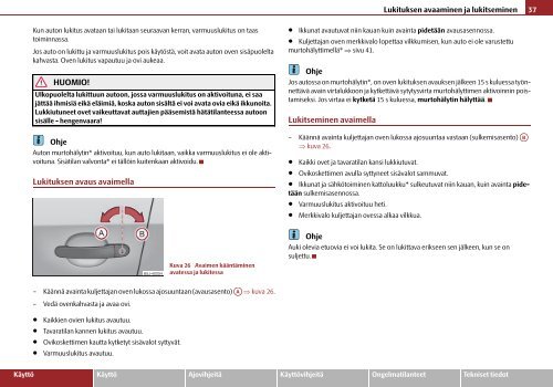 ŠkodaFabia KÄYTTÖOHJEET - Media Portal - Škoda Auto