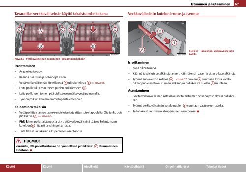 ŠkodaFabia KÄYTTÖOHJEET - Media Portal - Škoda Auto