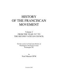 History of the Franciscan Movement - Five Franciscan Martyrs Region