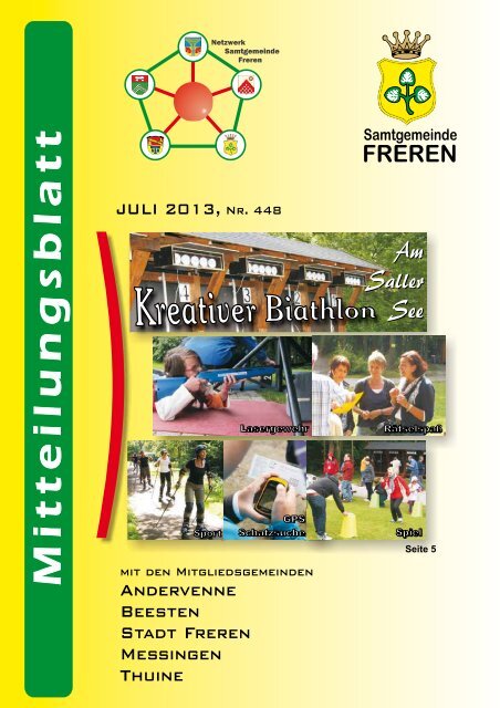 M It T E Ilu N G S B La T T Samtgemeinde Freren