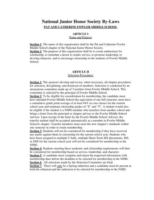 student 7th grade national junior honor society essay examples