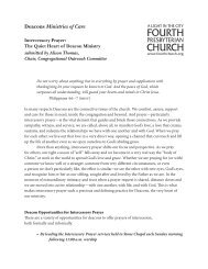 Intercessory Prayer - Fourth Presbyterian Church