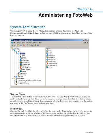 Administering FotoWeb - FotoWare